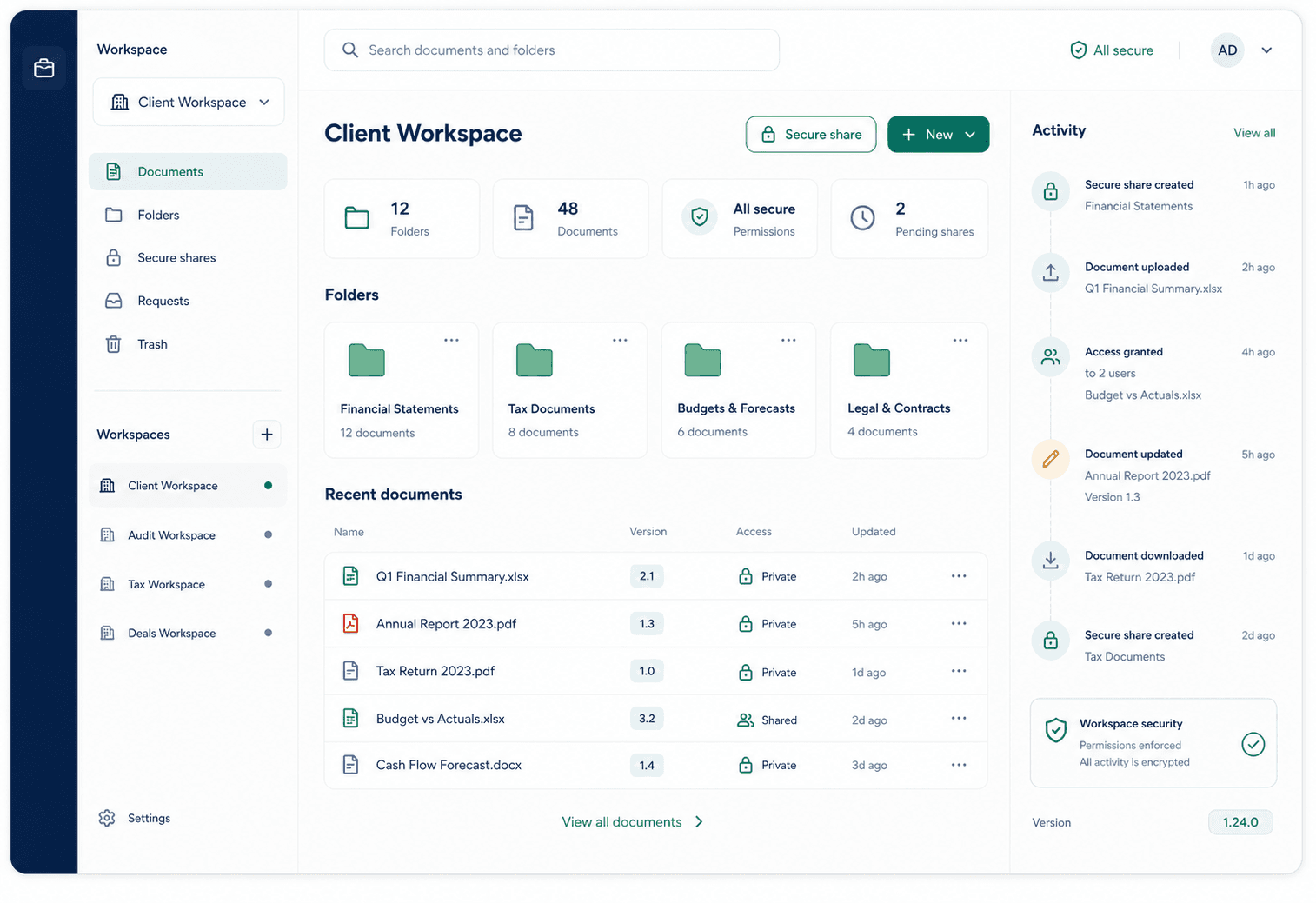 DocHubX product overview screenshot.